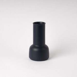 Dark Blue Sculptural Carafe - Tall-Neck Ceramic Pitcher